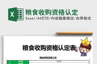 2025年粮食收购资格认定