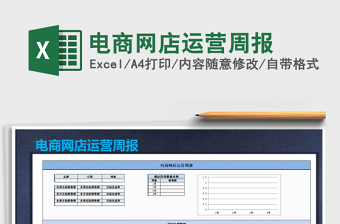 2024年电商网店运营周报免费下载