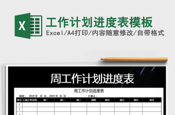 2025年工作计划进度表模板免费下载
