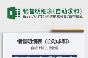 2025年销售明细表(自动求和）