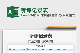 2025年听课记录表