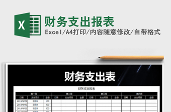 2025年财务支出报表