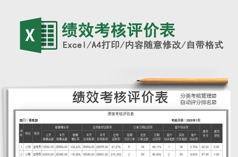 2025年绩效考核评价表