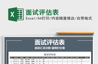 2025年面试评估表