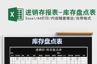 2025年进销存报表-库存盘点表