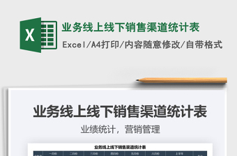 2025年业务线上线下销售渠道统计表