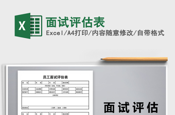 2025年面试评估表