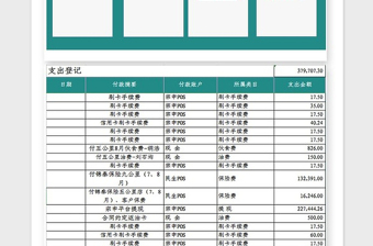 2025年财务收支管理系统Excel模板
