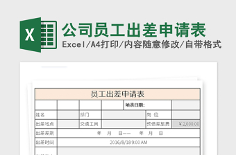 2025年公司员工出差申请表