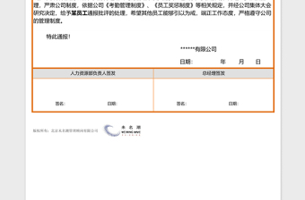 2025年员工通报批评范文（某位员工，表格版）