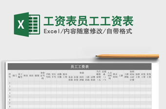 2025年工资表员工工资表