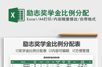 2025励志奖学金比例分配免费下载