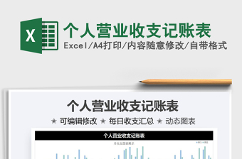 2025个人营业收支记账表免费下载