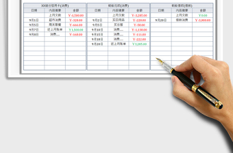 2024个人负债明细表exce表格免费下载