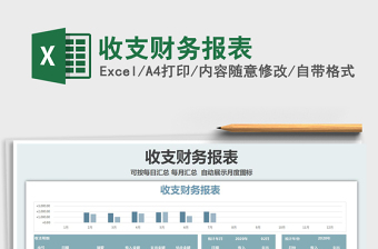 收支财务报表