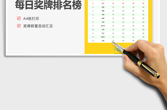 2024东京奥运会每日奖牌榜exce表格