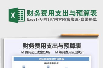 2025财务费用支出与预算表免费下载
