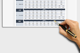 2025店铺营业额地区统计表免费下载