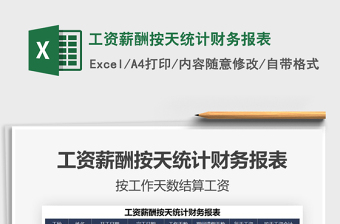 2025工资薪酬按天统计财务报表免费下载