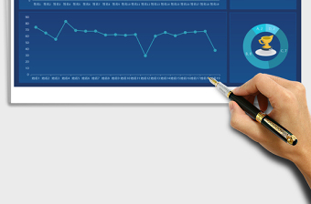 2024班级学生成绩可视化看板exce表格