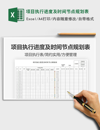 2025项目执行进度及时间节点规划表免费下载