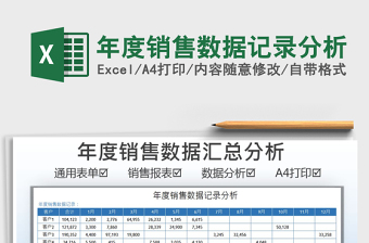 2025年度销售数据记录分析免费下载