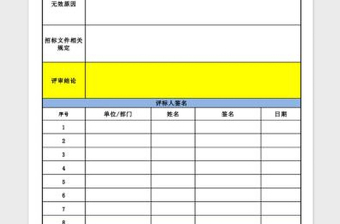 2025无效标情况说明表免费下载