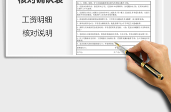 2025离职人员考勤薪资核对确认表免费下载