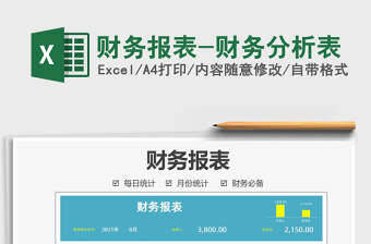 2024财务报表-财务分析表excel表格