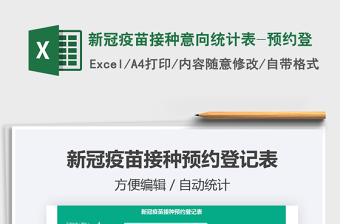 2025新冠疫苗接种意向统计表-预约登免费下载