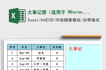 2025大事记图（适用于 Microsoft Office）免费下载