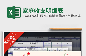 家庭收支明细表