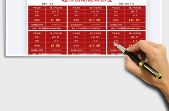 2025超市活动促销标签自动计算折后价免费下载