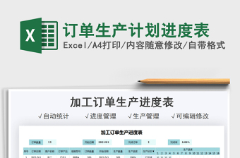 2024excel生产计划表格制作大全