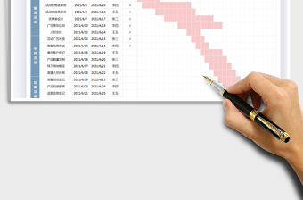 2024市场活动跟踪表-甘特图exce表格免费下载