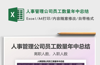 2025人事管理公司员工数量年中总结免费下载