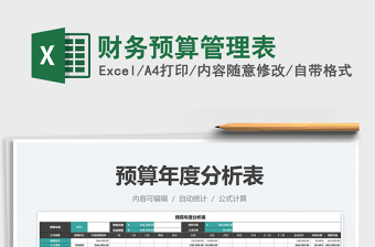 2025财务预算管理表免费下载