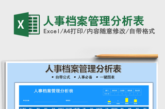 2025人事档案管理分析表免费下载