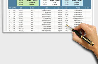 2024财务报表-财务收支表exce表格