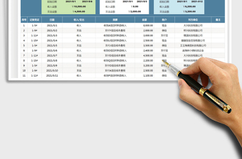 2024财务报表-财务收支表exce表格免费下载