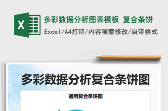 2025多彩数据分析图表模板 复合条饼免费下载