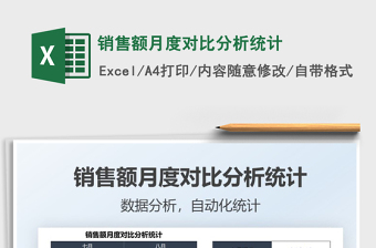 2025销售额月度对比分析统计免费下载