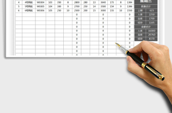 2025库存明细表（全自动面板）免费下载