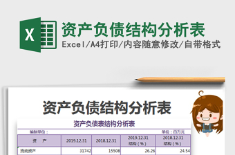 2025资产负债结构分析表免费下载