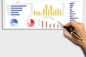 2024年度收入支出财务报表-可视化图表exce表格