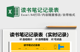 2025读书笔记记录表免费下载