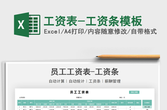 2025工资表-工资条模板免费下载