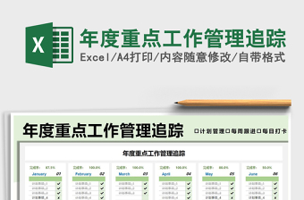 2025年度重点工作管理追踪免费下载