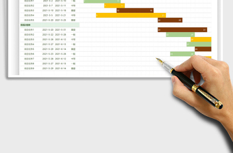 2025建设项目计划任务表（甘特图）免费下载