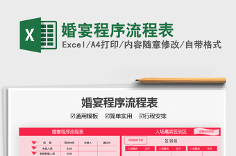 2025婚宴程序流程表免费下载